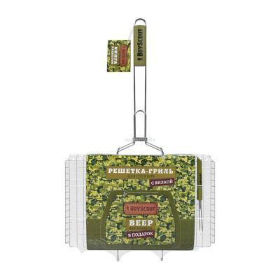 Решетка-гриль BOYSCOUT для стейков 70x45x27x2 cм вилка веер 61301 Boyscout в интернет гипермаркете «Планета Лета». Фото Решетка-гриль BOYSCOUT для стейков 70x45x27x2 cм вилка веер 61301 в интернет гипермаркете «Планета Лета». Фото