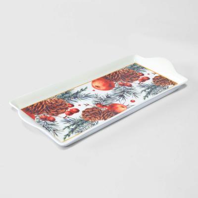 Блюдо сервировочное White Rabbit Сосна прямоугольное 34х14 см Gujin в интернет гипермаркете «Планета Лета». Фото Блюдо сервировочное White Rabbit Сосна прямоугольное 34х14 см в интернет гипермаркете «Планета Лета». Фото