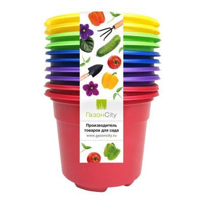 Горшок рассадный круглый Color (10 шт) 9*6,8 см, V=0,3 л ГазонCity в интернет гипермаркете «Планета Лета». Фото Горшок рассадный круглый Color (10 шт) 9*6,8 см, V=0,3 л в интернет гипермаркете «Планета Лета». Фото