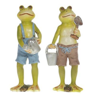 Фигурка декоря Лягушка садовник 18,5 см 266255 в интернет гипермаркете «Планета Лета». Фото