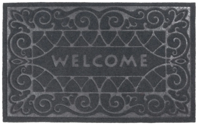 Коврик придверный 40*60см, черный, "Welcome"  22464 в интернет гипермаркете «Планета Лета». Фото