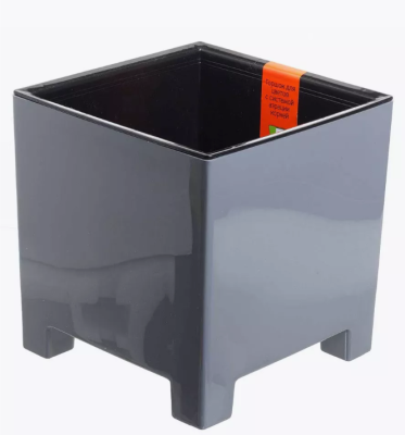 Горшок Нард серый муссон, d19, h19см, 5,5л с вкл. ДК19-70 в интернет гипермаркете «Планета Лета». Фото