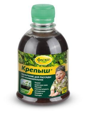 Удобрение Крепыш органоминеральное жидкое Для рассады 250мл в интернет гипермаркете «Планета Лета». Фото