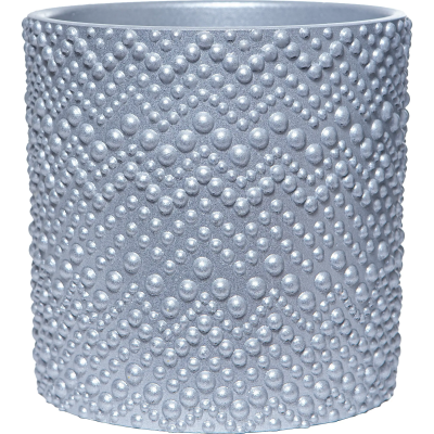 Кашпо цилиндр бисер серебро 2л в интернет гипермаркете «Планета Лета». Фото