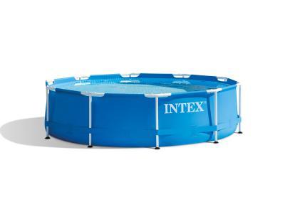 Бассейн каркасный 305х76 см INTEX METAL FRAME  в интернет гипермаркете «Планета Лета». Фото Бассейн каркасный 305х76 см INTEX METAL FRAME в интернет гипермаркете «Планета Лета». Фото