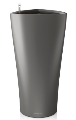 Кашпо Lechuza "Delta Complete charcoal metallic" (пластик), D30xH56 см Lechuza в интернет гипермаркете «Планета Лета». Фото Кашпо Lechuza "Delta Complete charcoal metallic" (пластик), D30xH56 см в интернет гипермаркете «Планета Лета». Фото