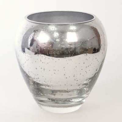 Ваза "Виола-3 серебро"( стекло) D17xH16 см в интернет гипермаркете «Планета Лета». Фото