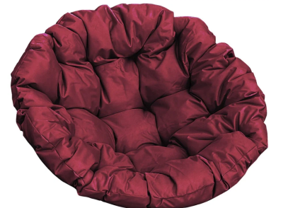 Подушка на кресло Папасан бордовая в интернет гипермаркете «Планета Лета». Фото