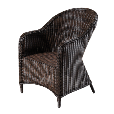 Кресло Уэльс ромб (Вид ротанга пруток(трубка)+с-профиль(ПТ), Цвет ротанга Мореный дуб (G-градиент)) в интернет гипермаркете «Планета Лета». Фото