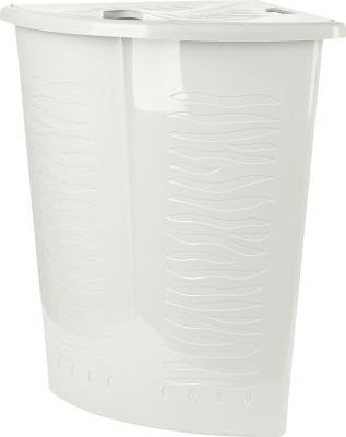 Корзина для белья Keeplex Regular с откидной крышкой 40л угловая 50х37х54см белое облако в интернет гипермаркете «Планета Лета». Фото