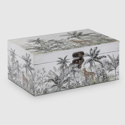 Декоративная шкатулка Fuzhou star Джунгли разноцветная 20,2х13х8,2 см в интернет гипермаркете «Планета Лета». Фото