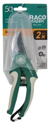 Секатор компактный, с двухкомпонентными рукоятками, плоскостной, 190 мм, РОСТОК в интернет гипермаркете «Планета Лета». Фото