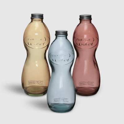 Бутылка стеклянная Kaemingk Tableware 1 л в ассортименте в интернет гипермаркете «Планета Лета». Фото