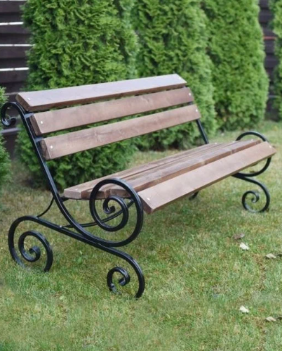 Лавочка садовая Завиток НПА3262 1,5м Garden Story в интернет гипермаркете «Планета Лета». Фото Лавочка садовая Завиток НПА3262 1,5м в интернет гипермаркете «Планета Лета». Фото