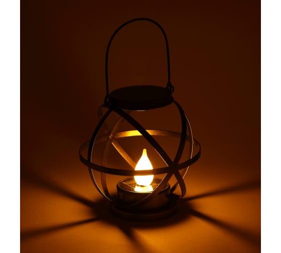 Садовый светильник подвесной с ручкой Лофт металл 26 см ЭРА ERASFM-01 в интернет гипермаркете «Планета Лета». Фото