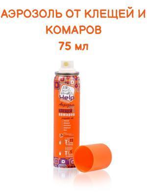 Аэрозоль HELP от комаров и мошек репеллентный, 75 мл в интернет гипермаркете «Планета Лета». Фото