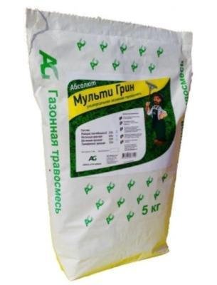 Семена газонной травы Мульти Грин 5 кг в интернет гипермаркете «Планета Лета». Фото