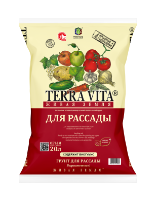 Грунт Живая Земля д/рассады Terra Vita 20л в интернет гипермаркете «Планета Лета». Фото