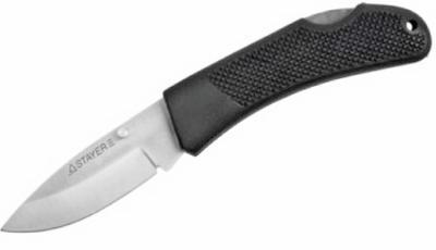 Нож STAYER складной с обрезиненной ручкой, большой, длина 200мм в интернет гипермаркете «Планета Лета». Фото