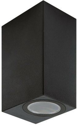 Садовый светильник, под две лампы GU10,  накладной,  черный, UUL-P42A 2х6W/GU10 IP65 BLACK UUL-P42A в интернет гипермаркете «Планета Лета». Фото