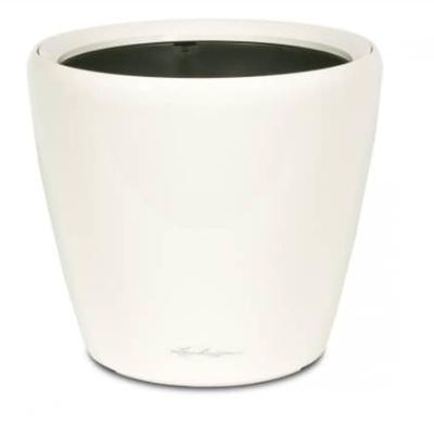 Кашпо   Lechuza Classico LS Complete (white high gloss), D50xH47см в интернет гипермаркете «Планета Лета». Фото