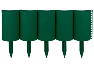 Ограждение "Садовый конструктор"  H210мм, L3м, зеленый в интернет гипермаркете «Планета Лета». Фото