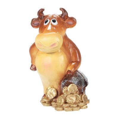 Бык с монетами Н-19см,L-13см,В-11см F1373 нг Dekorelle в интернет гипермаркете «Планета Лета». Фото Бык с монетами Н-19см,L-13см,В-11см F1373 нг в интернет гипермаркете «Планета Лета». Фото