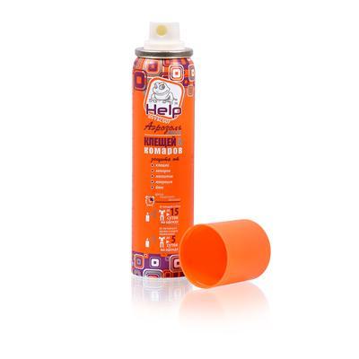 Аэрозоль HELP от КЛЕЩЕЙ и комаров репел 75 мл в интернет гипермаркете «Планета Лета». Фото