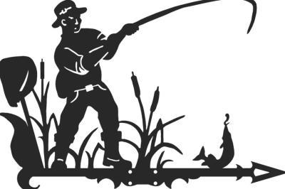 Флюгер Рыбак МП 22-455 в интернет гипермаркете «Планета Лета». Фото