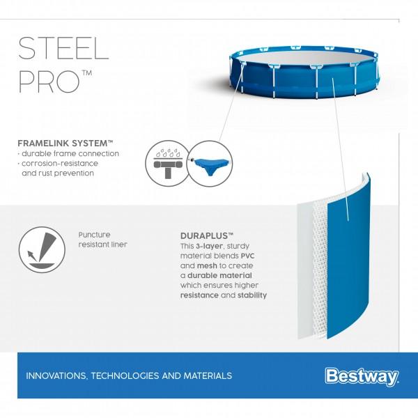 Бассейн каркасный 305x76 см 56677 Bestway Bestway в интернет гипермаркете «Планета Лета». Фото Бассейн каркасный 305x76 см 56677 Bestway в интернет гипермаркете «Планета Лета». Фото