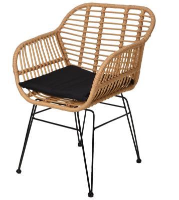 Кресло плетеное 57х62х81 см серый X67000020 в интернет гипермаркете «Планета Лета». Фото