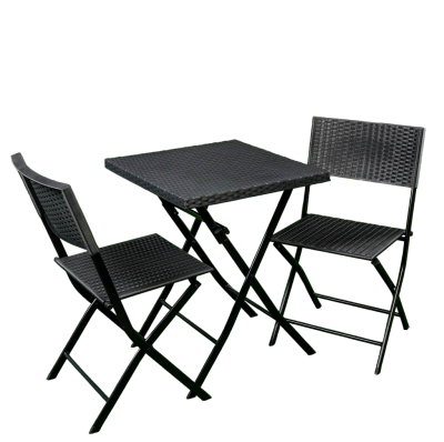 Набор складной садовой мебели RATTAN OLA DOM (антрацит) в интернет гипермаркете «Планета Лета». Фото