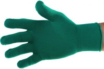 Перчатки из синтетической нити, 13 класс, цвет изумрудный, L// Россия 67823 в интернет гипермаркете «Планета Лета». Фото
