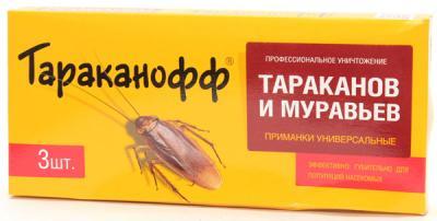 Приманки от тараканов Тараканофф оффлайн NEW, 3 шт./ 24 в интернет гипермаркете «Планета Лета». Фото
