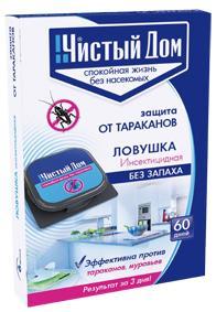 Инсектицидная ловушка дезар от тараканов и муравьёв ЧИСТЫЙ ДОМ уп. 6шт в интернет гипермаркете «Планета Лета». Фото
