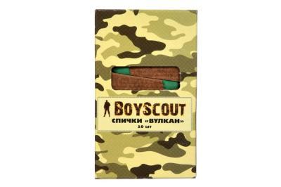 Спички "Вулкан" 60 мм, 10 шт длительного горения /80/20 BOYSCOUT   61034 в интернет гипермаркете «Планета Лета». Фото