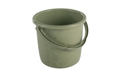 Ведро с крышкой "Люкс" 10л оливковый 00-00000521 в интернет гипермаркете «Планета Лета». Фото