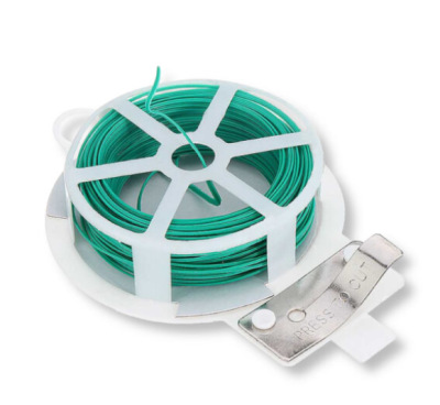 Проволока для подвязки растений на катушке, металл в ПВХ, 50 м в интернет гипермаркете «Планета Лета». Фото