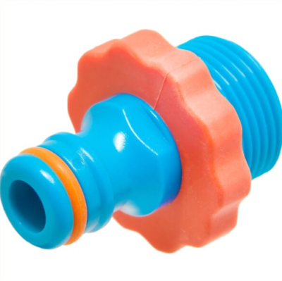 Штуцер под коннектор, с внешней резьбой  3/4 , пластик/резина, MPF в интернет гипермаркете «Планета Лета». Фото