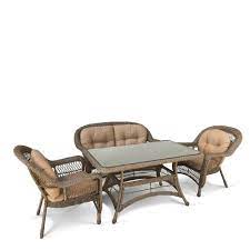 Комплект мебели Диван + 2 кресла + стол LV520BB Beige/Beige T195D-W56-130x70 Light Brown в интернет гипермаркете «Планета Лета». Фото