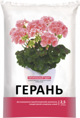 Грунт для Герани 2.5л в интернет гипермаркете «Планета Лета». Фото