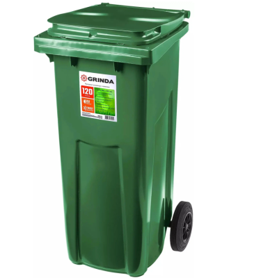 GRINDA МК-120 мусорный контейнер с колёсами, 120 л в интернет гипермаркете «Планета Лета». Фото