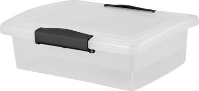 Ящик для хранения Keeplex Vision с защелками 1,25л 21,5х16х6,5см прозрачный кристалл в интернет гипермаркете «Планета Лета». Фото